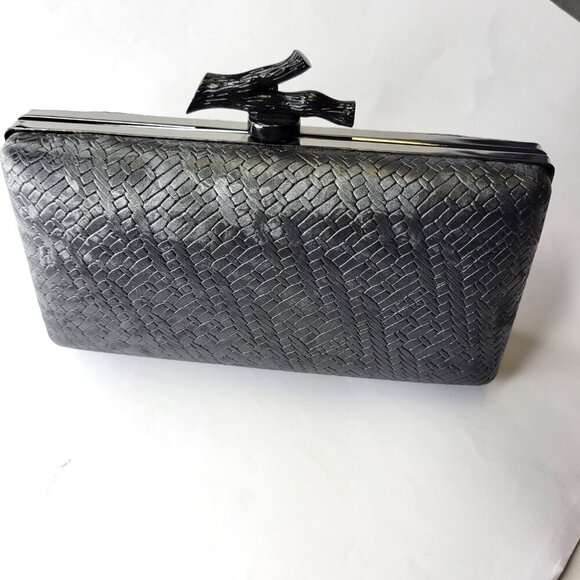 Elegant Evening Black Clutch Purse Cocktail Purse Wedding Evening Purse - Picture 7 of 11